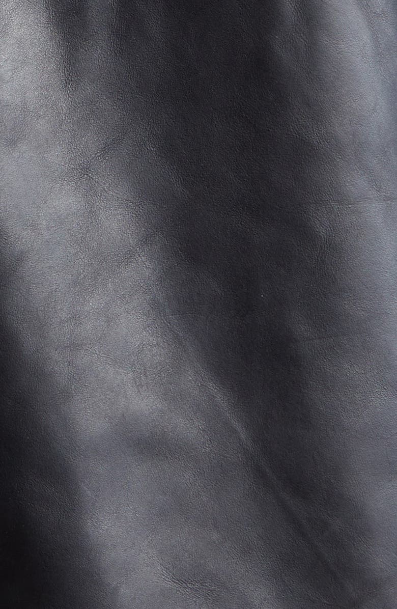 Rick Owens Luke Stooges Oversize Leather Moto Jacket, Alternate, color, 