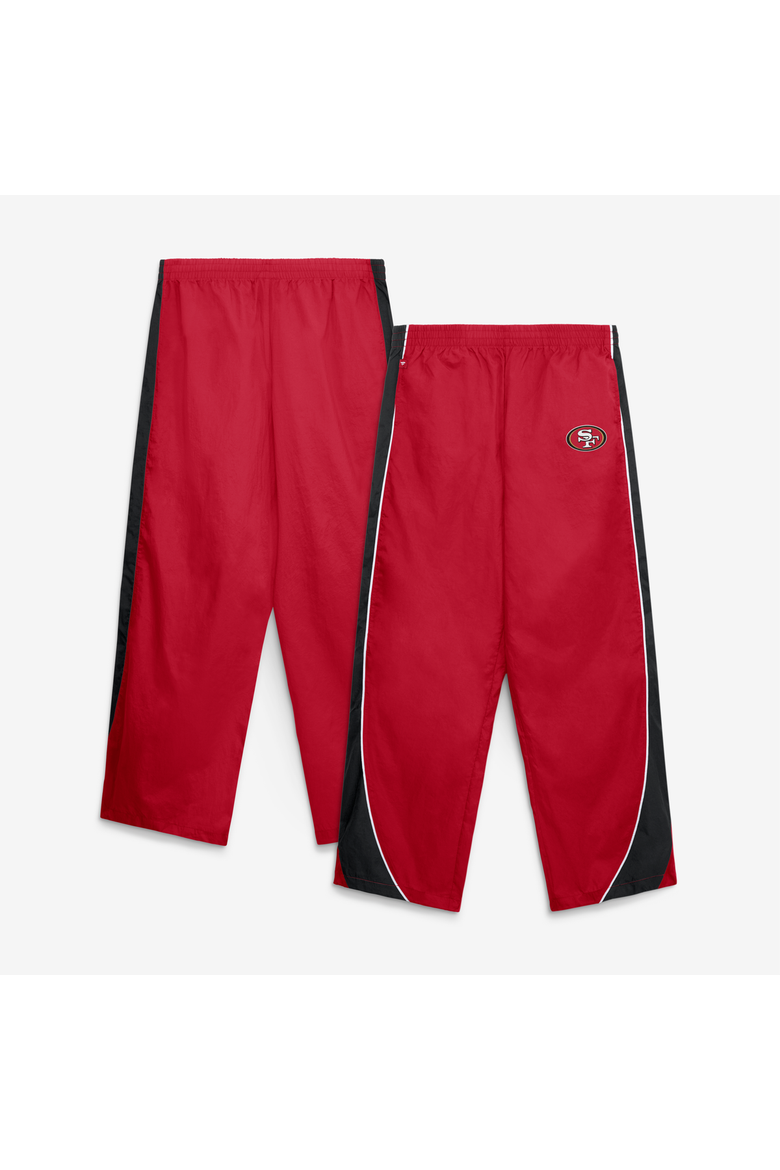 Women's Fanatics Scarlet/Black San Francisco 49ers Team First Backwards Lateral Nylon Pants, Main, color, Scarlet