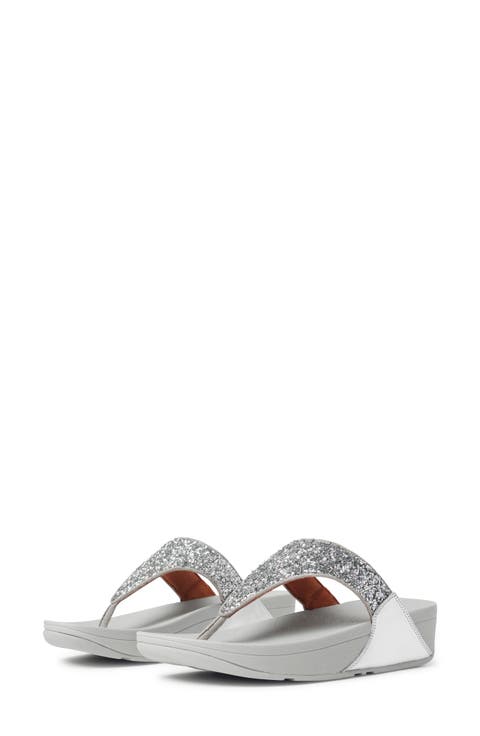 Lulu Bead Embellished Wedge Sandal (Women)