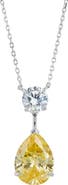 SAVVY CIE JEWELS Cubic Zirconia Y-Necklace