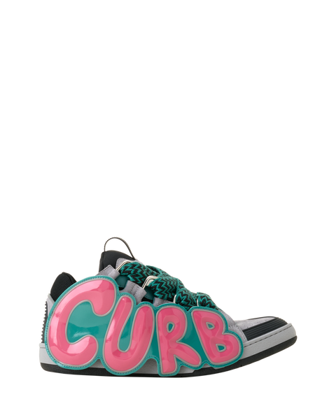 Curb Patch Sneakers In Leather