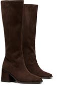 Therapy Australia Quinn Square Toe Block Heel Tall Boot