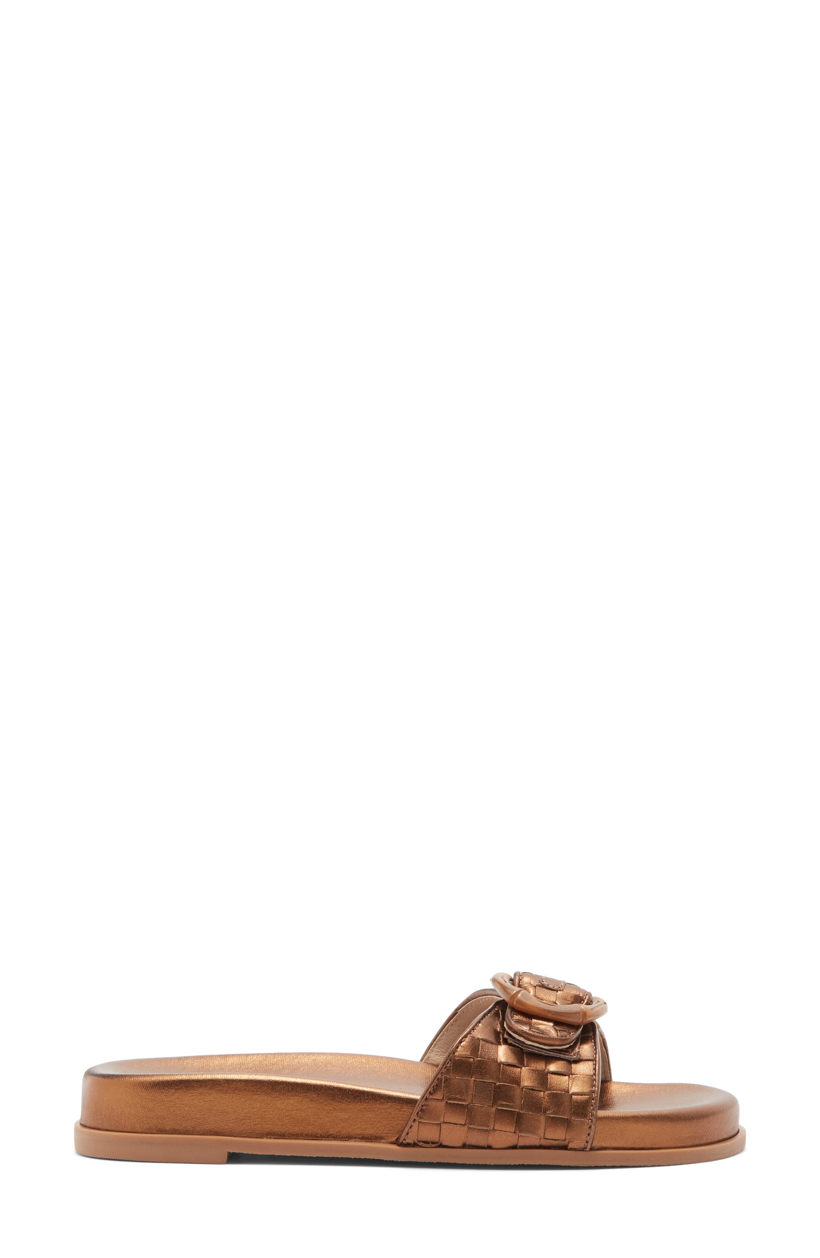 Essex Slide Sandal, Alternate, color, BRONZE