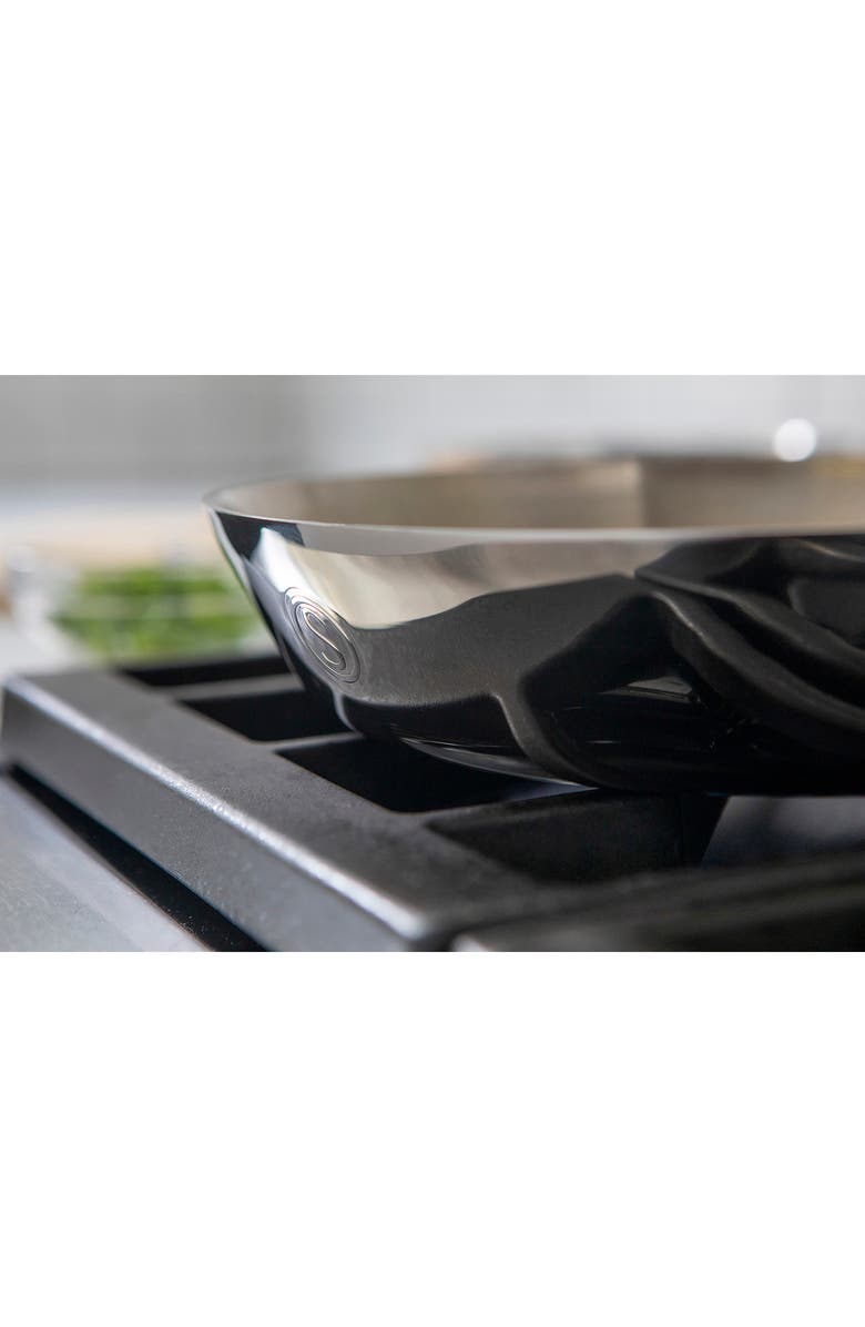 SAVEUR Selects 10" Open Fry Pan, Alternate, color, Stainless Steel