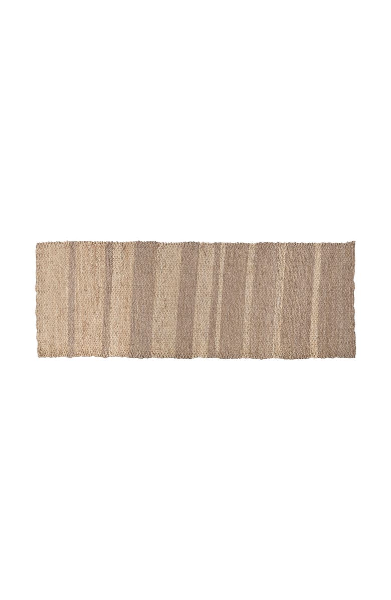 Storied Home Seagrass and Corn Husk Floor Runner, Main, color, Natural