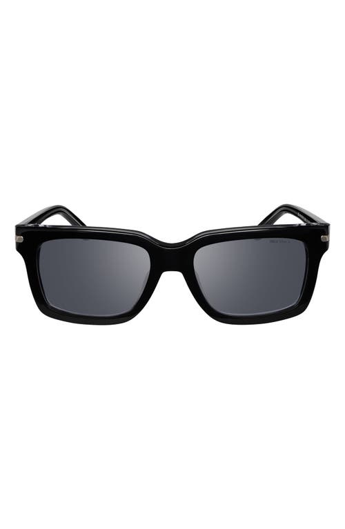 Nike Crescent I 54mm Rectangular Sunglasses In Black