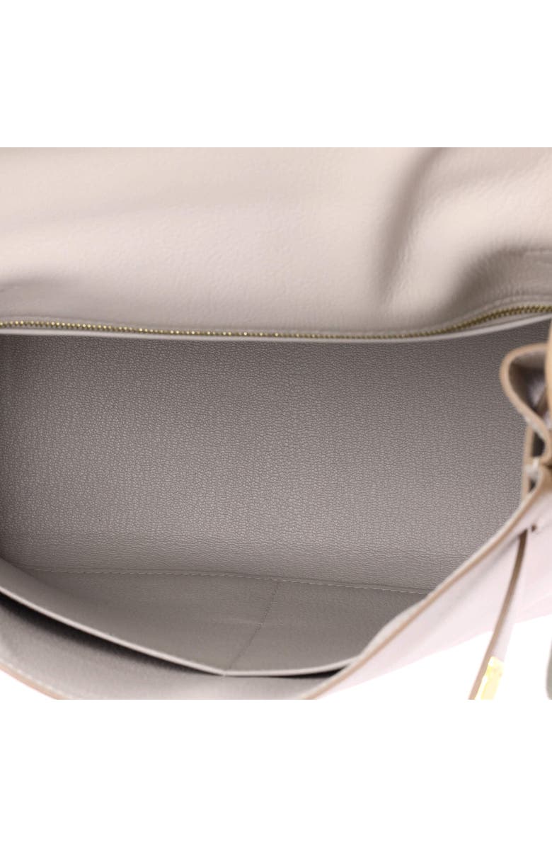 Pre-Owned Hermes Kelly Handbag Grey Evercolor with Gold Hardware 28, Alternate, color, Gris Perle