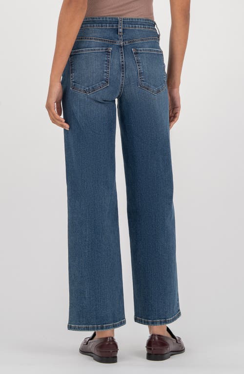 Kut From The Kloth High Waist Wide Leg Jeans In Blue