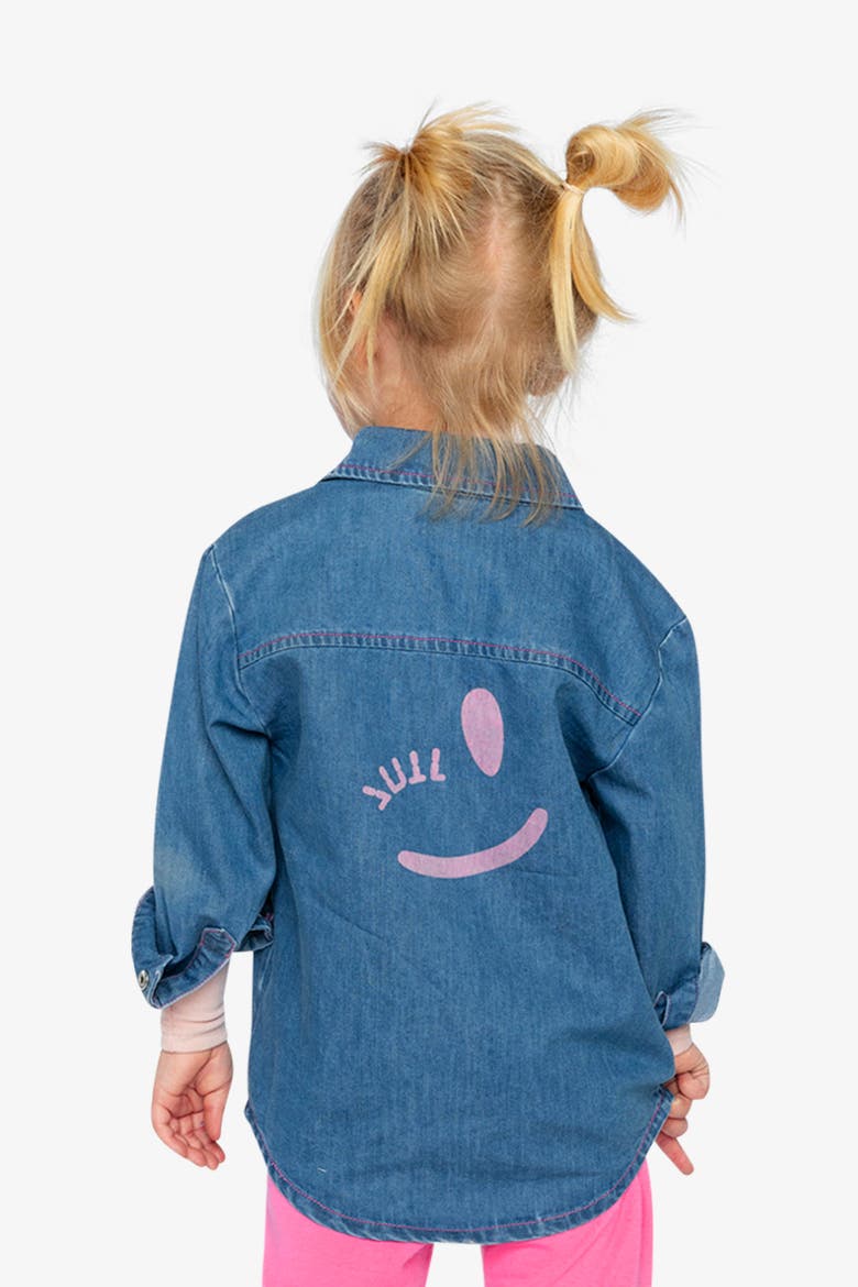 Ivy Classic Relaxed Timeless Denim Shirt, Alternate, color, Navy Blue Denim