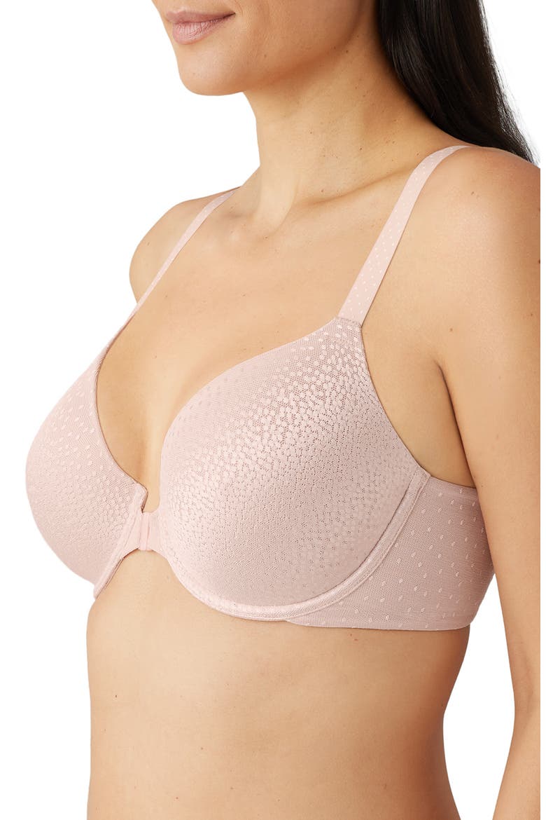 Back Appeal™ Underwire Front Close T-Shirt Racerback Bra, Alternate, color, ROSE DUST