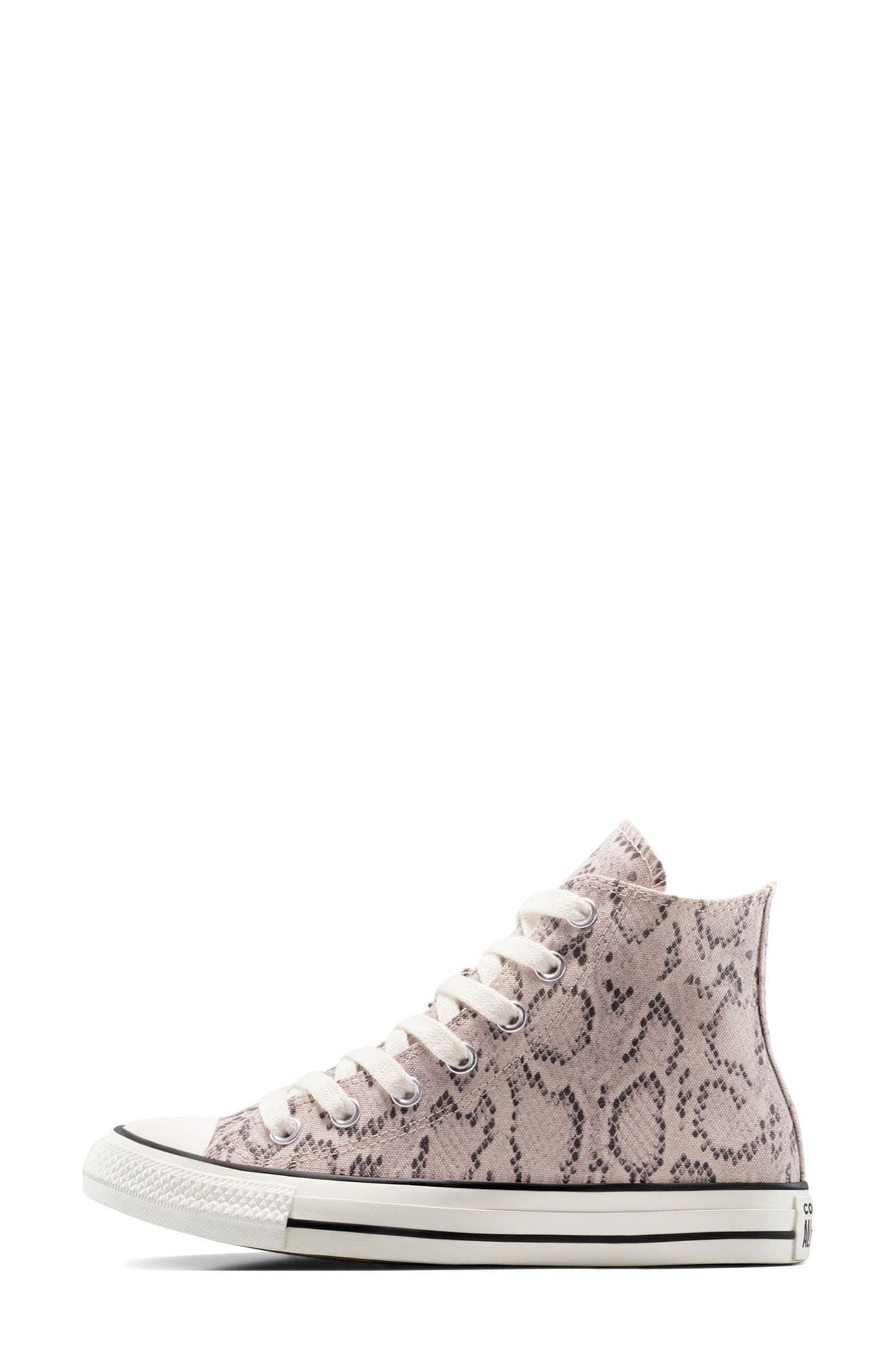 Converse Chuck Taylor All Star Snakeskin Print Canvas High Top Sneaker, Alternate, color, Clay/ Egret/ Egret