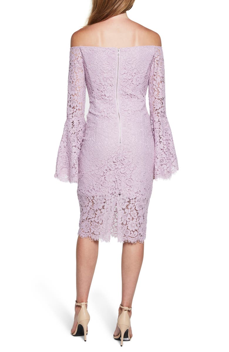 Bardot Solange Corded Lace Sheath Dress, Alternate, color, 