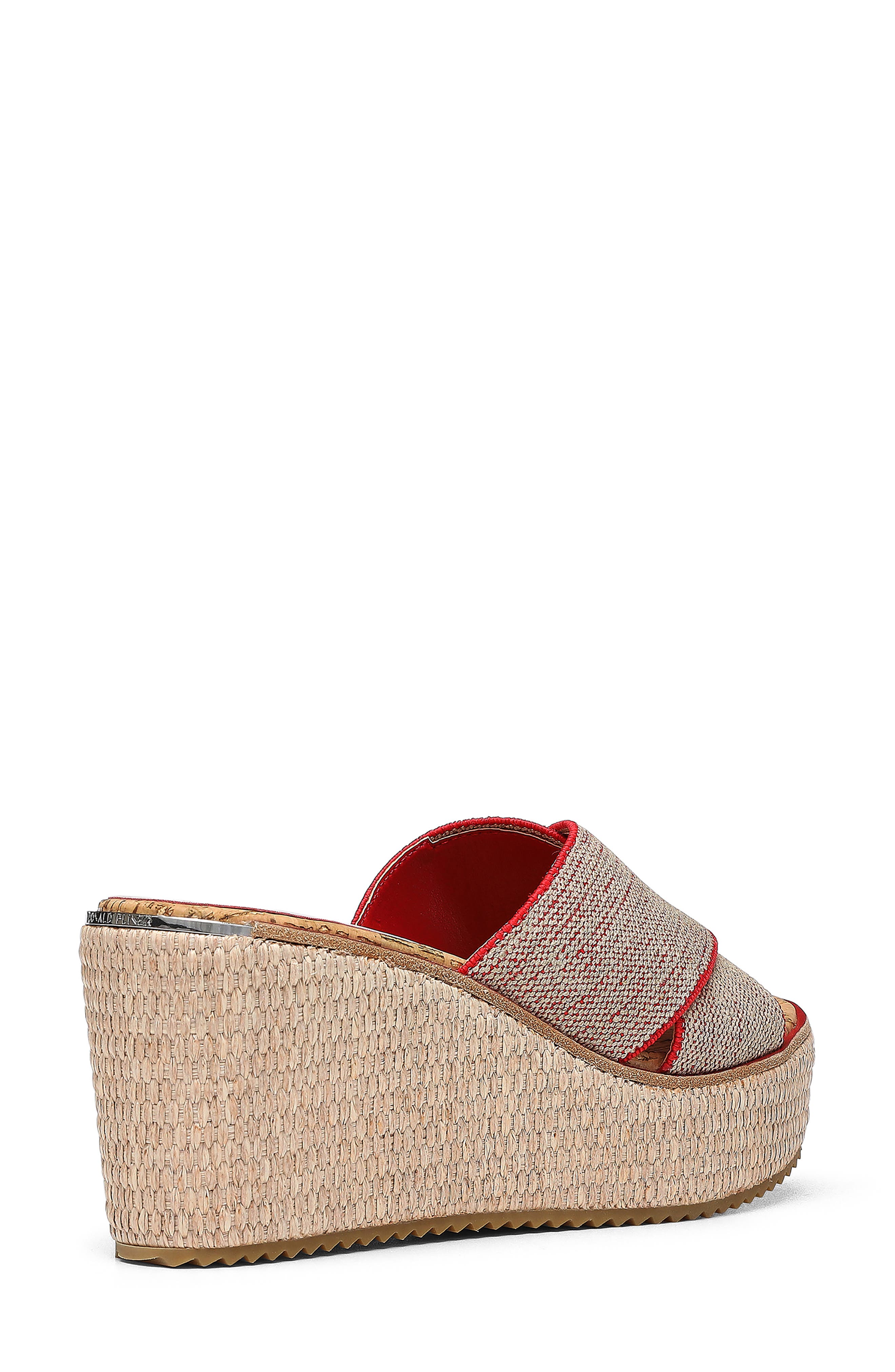 Ideal Platform Wedge Sandal, Alternate, color, TOMATO