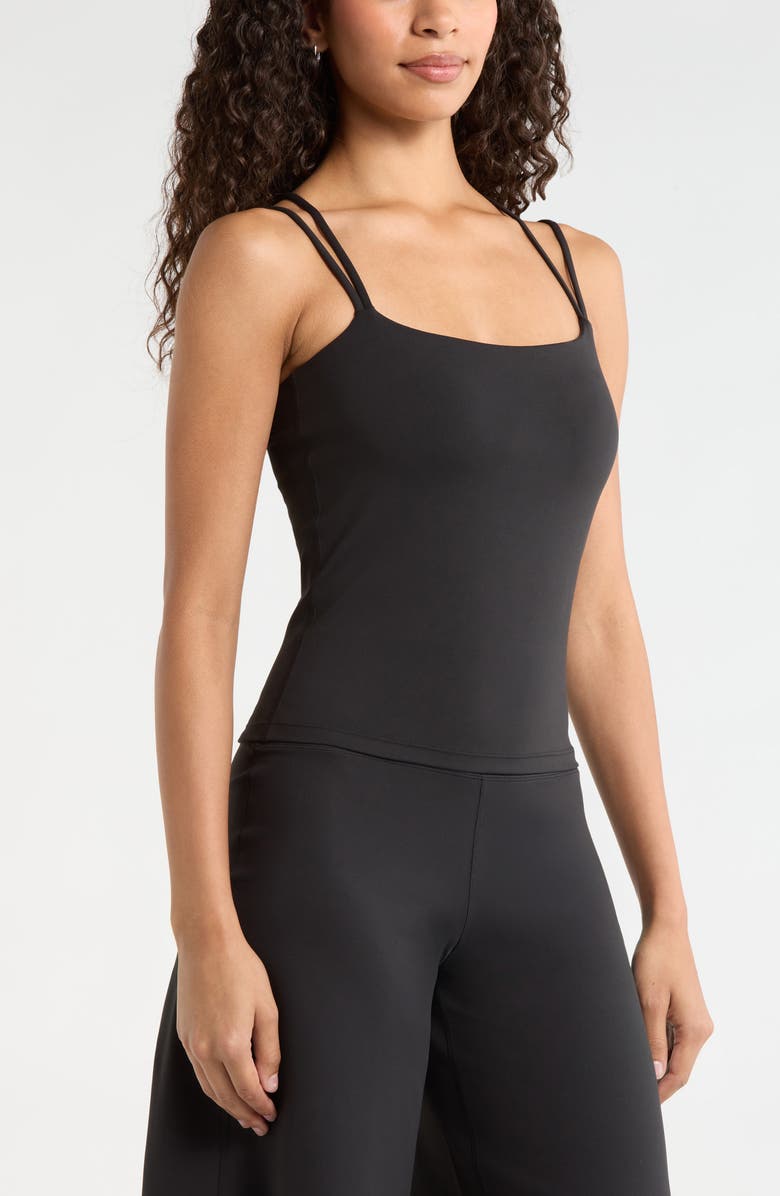 Zella Zen Strappy Camisole, Alternate, color, Black