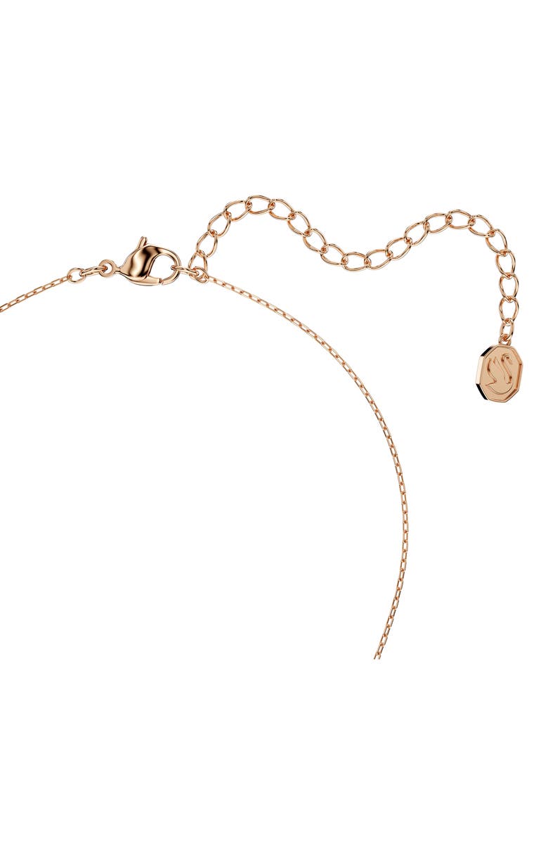 Swarovski Mesmera Pendant Necklace, Alternate, color, Rose Gold/ White