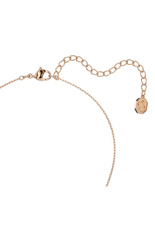 Swarovski Mesmera Rose Gold-tone Plated Pendant Necklace In Gold