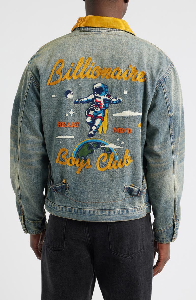 Billionaire Boys Club BB Lynx Lined Denim Jacket, Alternate, color, Mission Control
