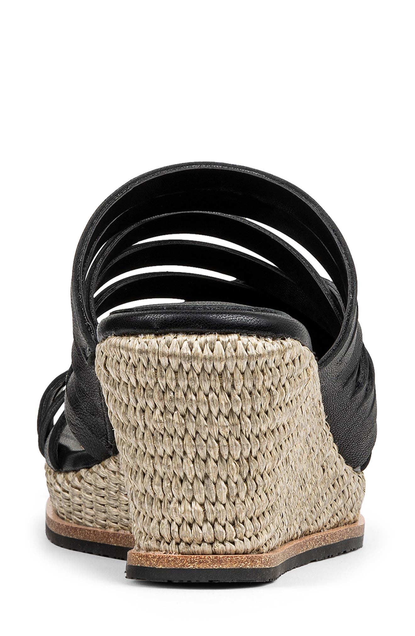 Donald Pliner Espadrille Wedge Sandal, Alternate, color, Black