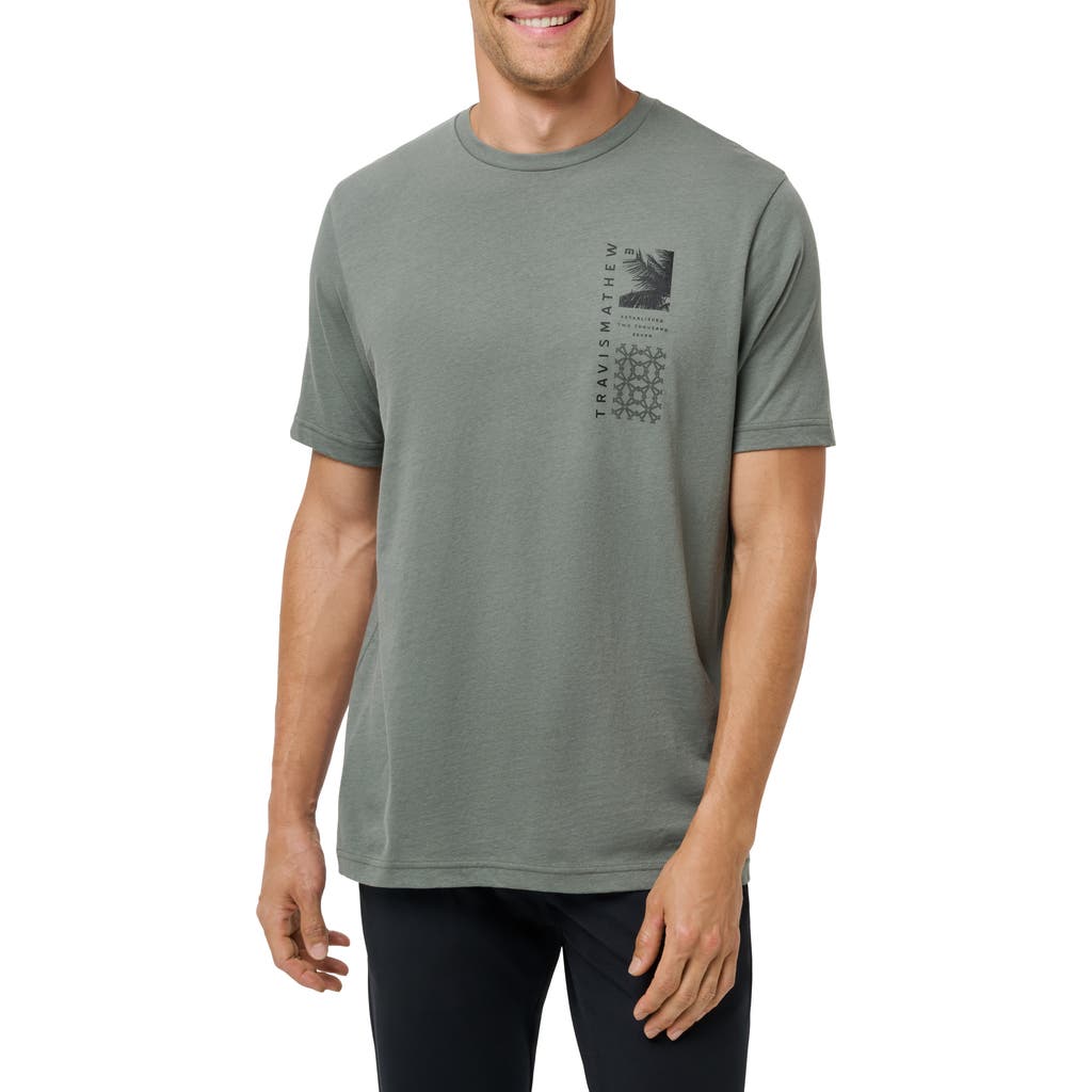 Travismathew Global Pass Graphic T-shirt In Gray