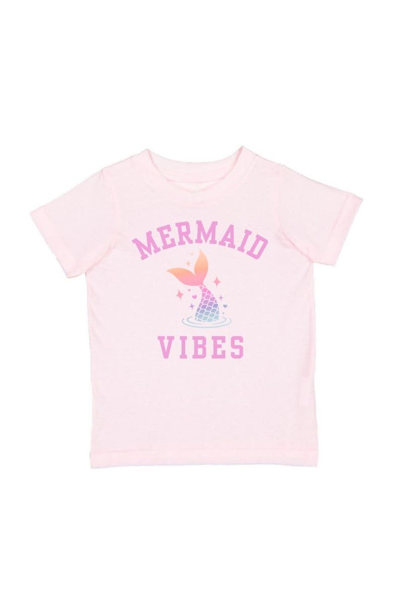 Sweet Wink Mermaid Vibes Short Sleeve T-Shirt, Main, color, Pink