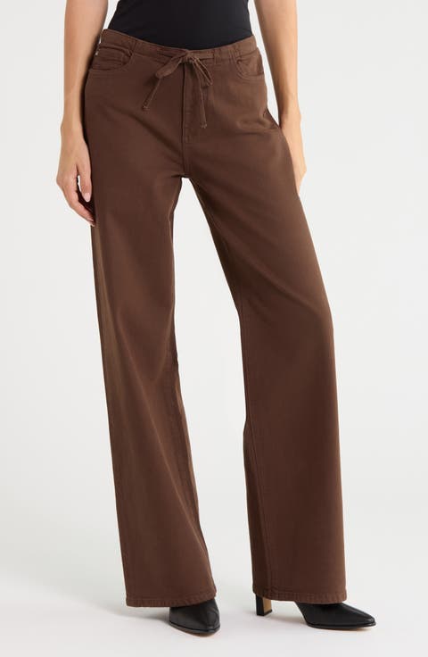 The Big Easy High Waist Wide Leg Drawstring Jeans