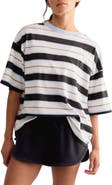 Free People FP Movement Stripe Relaxed Fit Cotton T-Shirt
