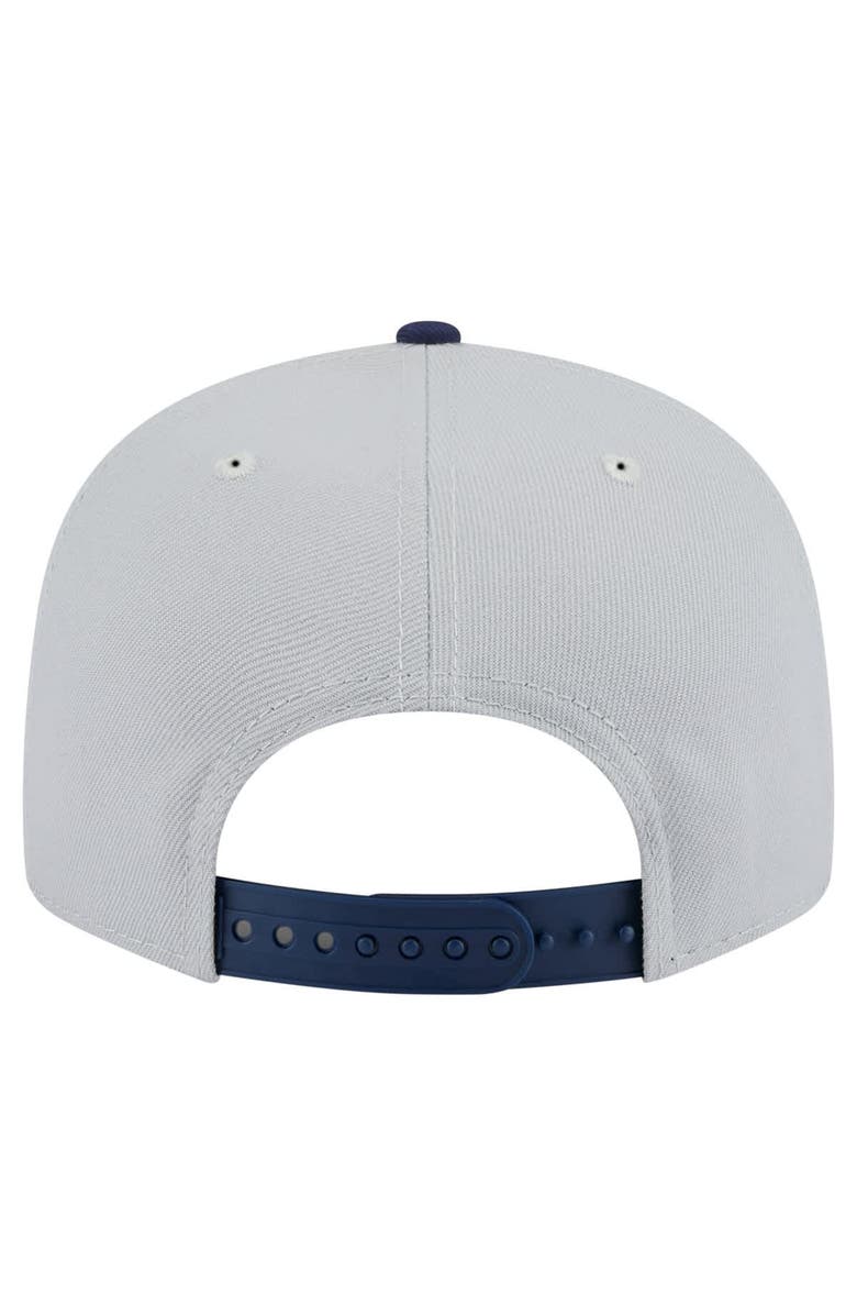 New Era Men's New Era Gray/Navy Cleveland Guardians 2-Tone Color Pack 9FIFTY Snapback Hat, Alternate, color, 