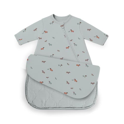 Gunamuna Babies'  Long Sleeve Transitional Swaddle Sleep Bag, 0.5 Tog In Woof