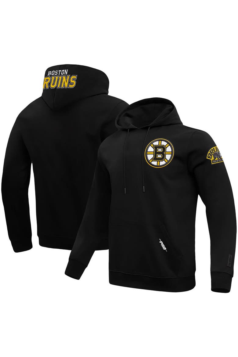 Men's Pro Standard Black Boston Bruins Classic Pullover Hoodie, Main, color, Black