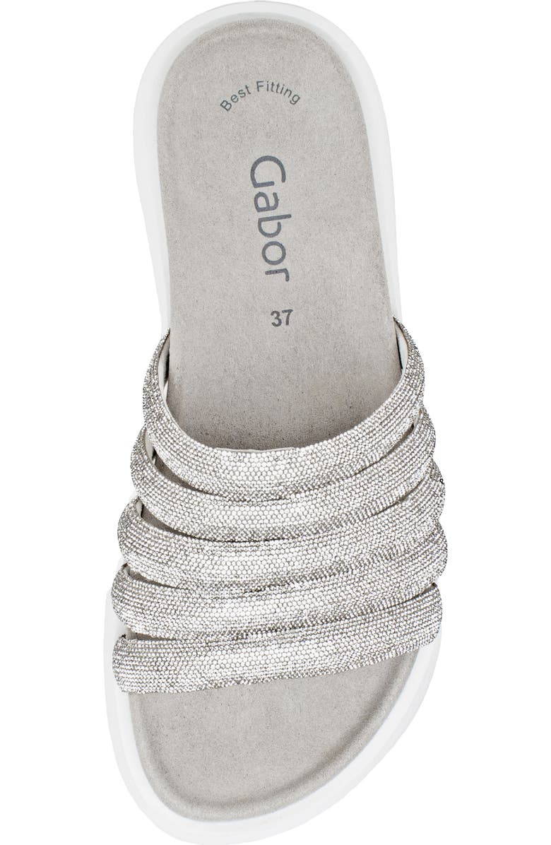 Gabor Strappy Slide Sandal, Alternate, color, Kristall