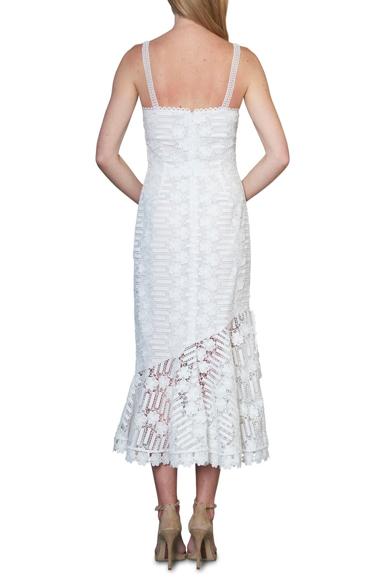 ML Monique Lhuillier Floral Lace Cocktail Dress, Alternate, color,