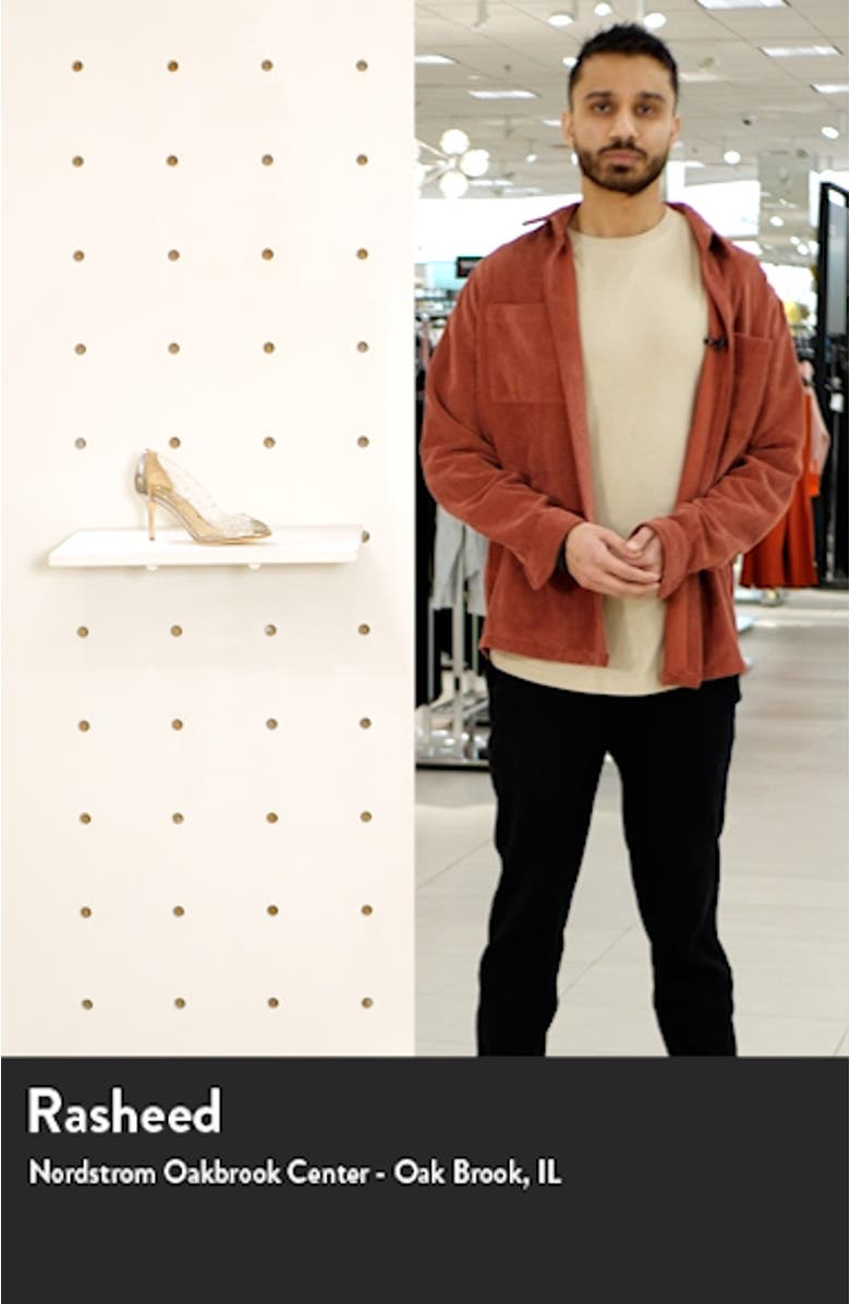 Ginata Embellished Peep Toe Pump, sales video thumbnail