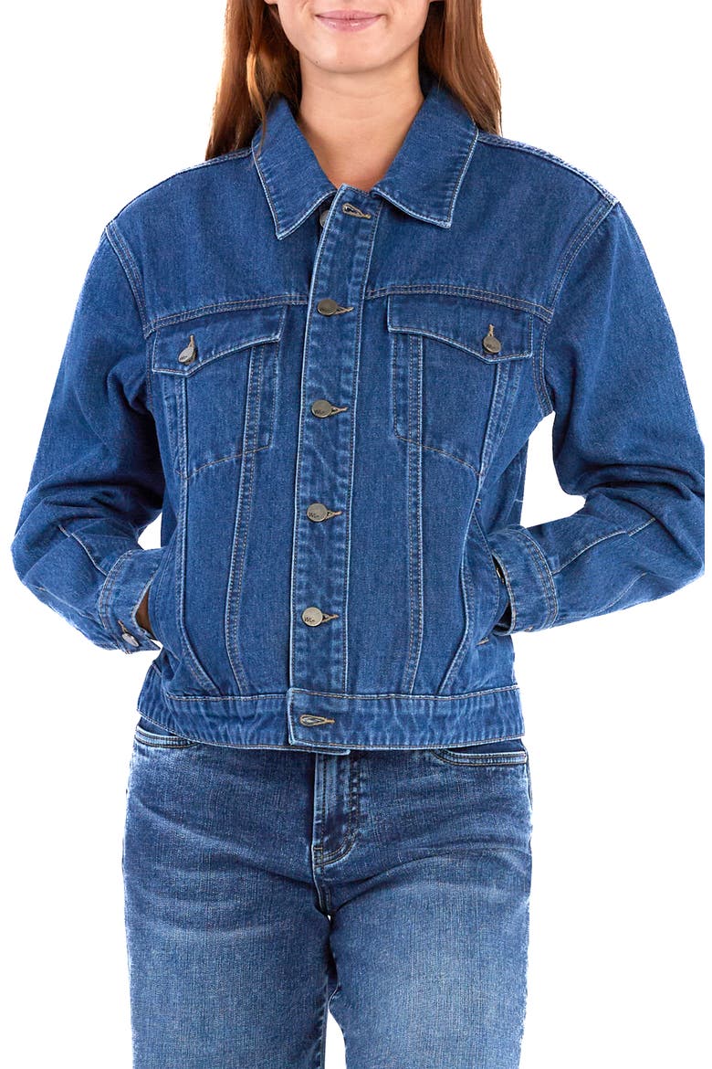 Madeline Denim Jacket, Main, color, FRENCH BLUE