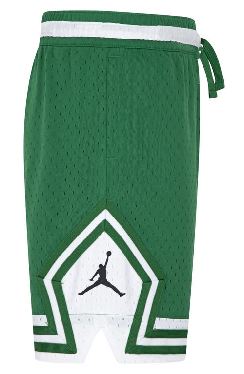 Jordan Kids' Dri-fit Sport Diamond Mesh Basketball Shorts In Green