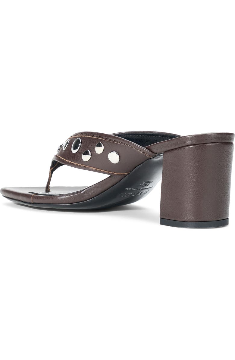 STAUD Nova Studded Thong Block Heel Sandal, Alternate, color,