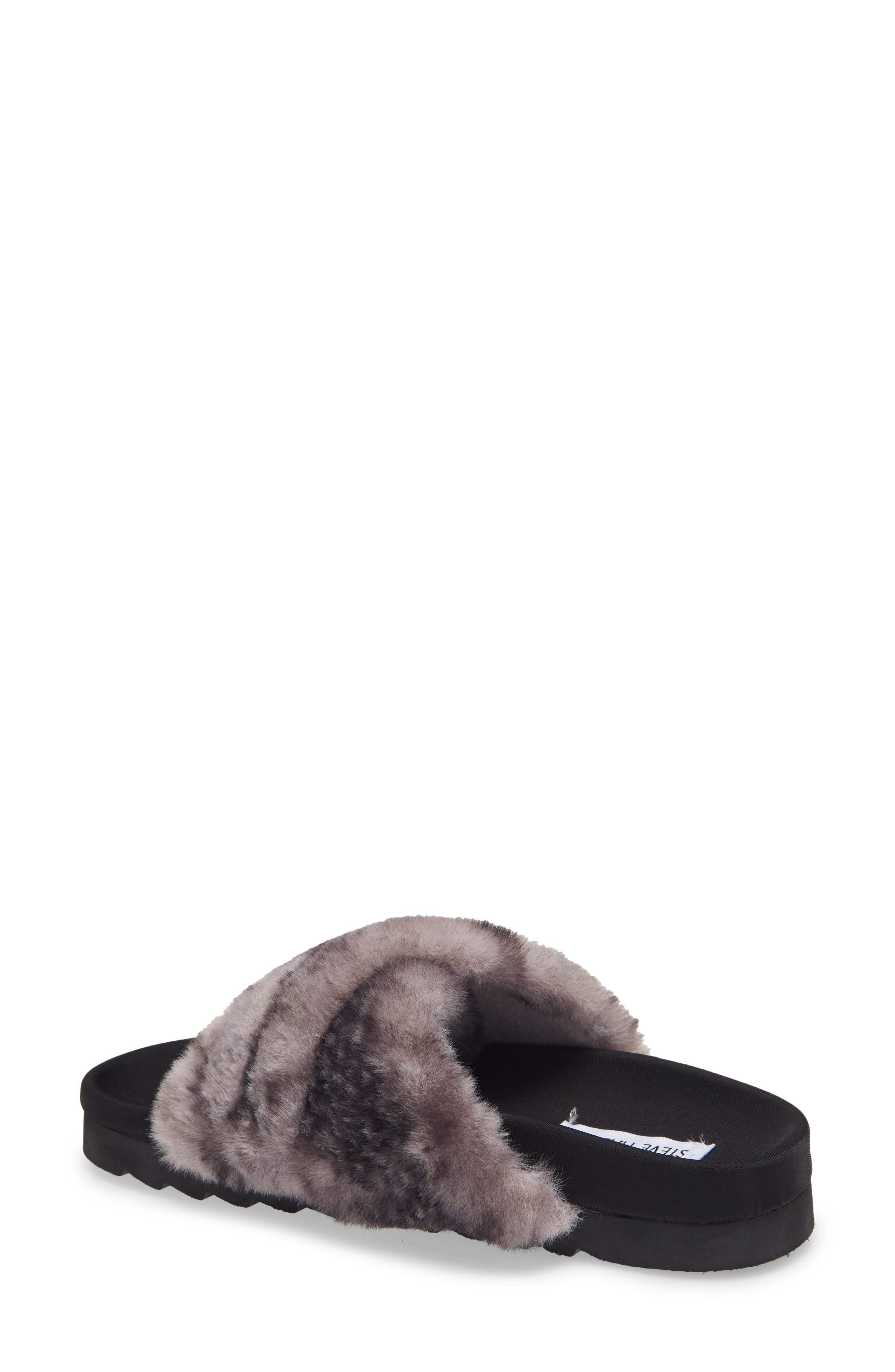 Steve Madden Amari Faux Fur Slipper, Alternate, color, 