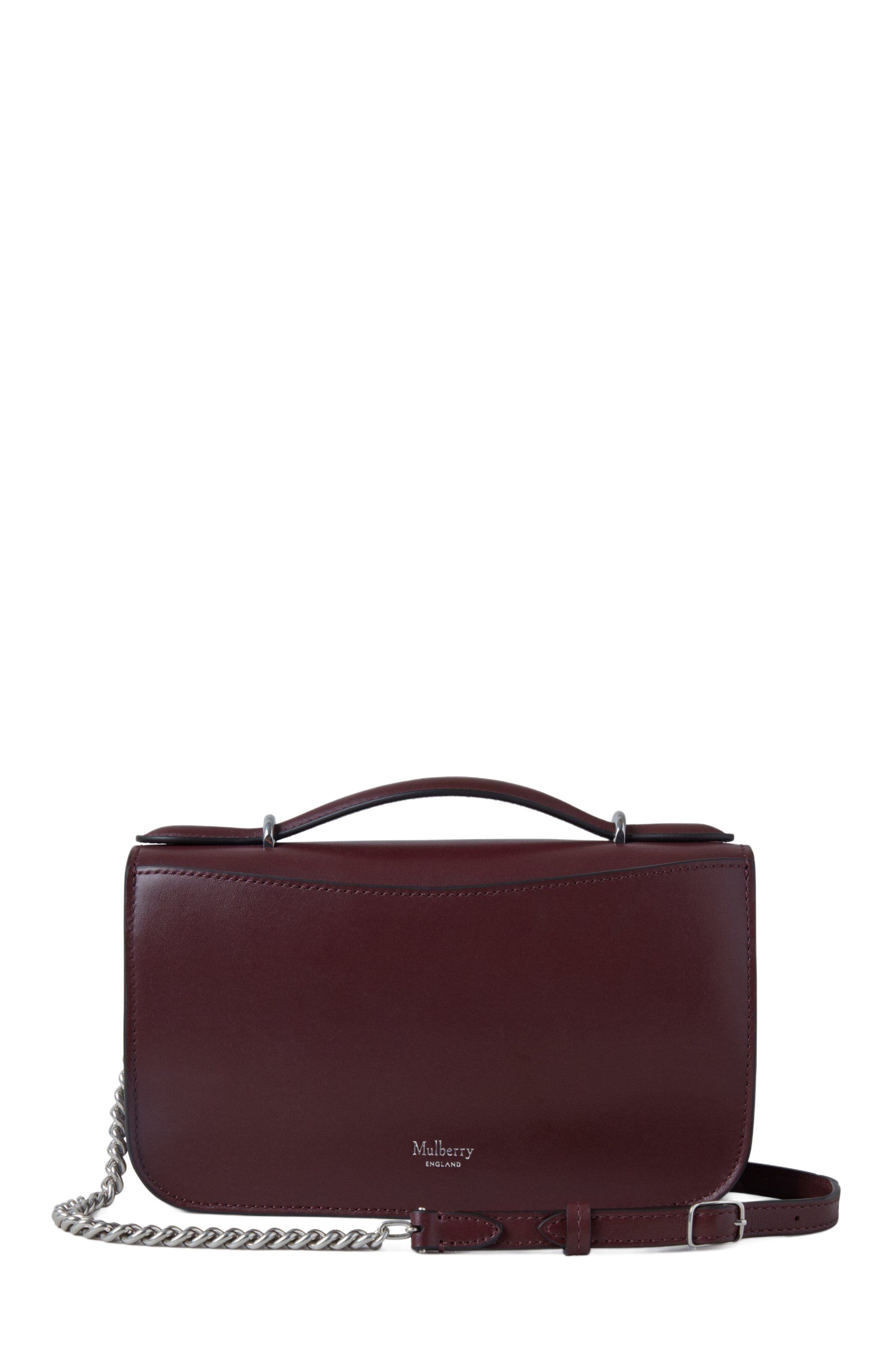 Mulberry Lana Day High Gloss Leather Top Handle Bag, Alternate, color, 