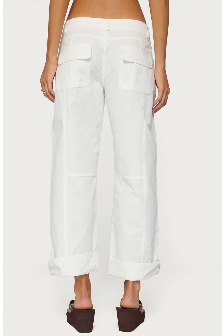 Odettia Cotton Pants, Alternate, color, WHITE