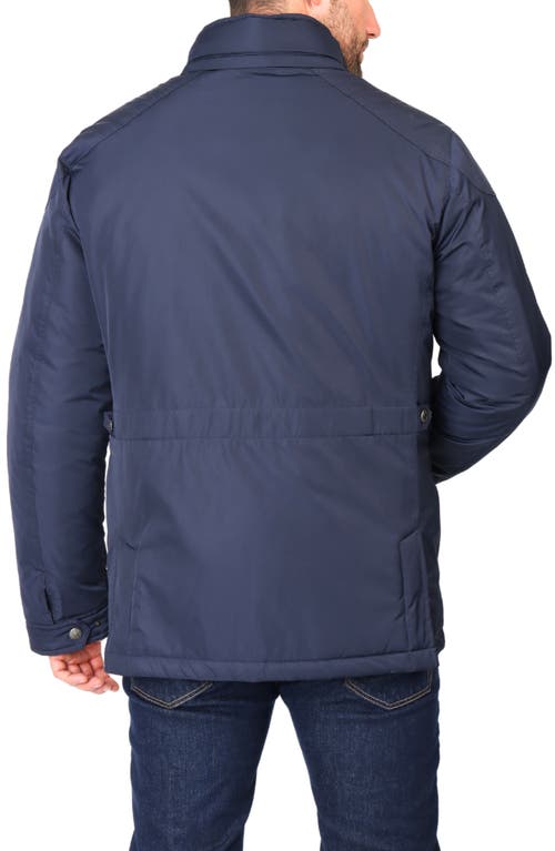 Tailorbyrd Insulated Four-pocket Storm Jacket In Navy