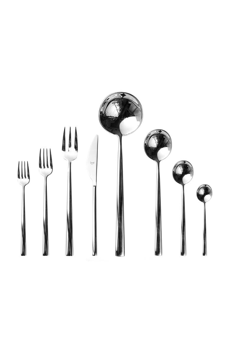 Mepra Movida Flatware Set - 43 Pieces, Main, color, Stainless Steel