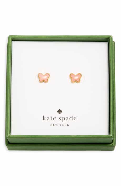 Stone Butterfly Stud Earrings