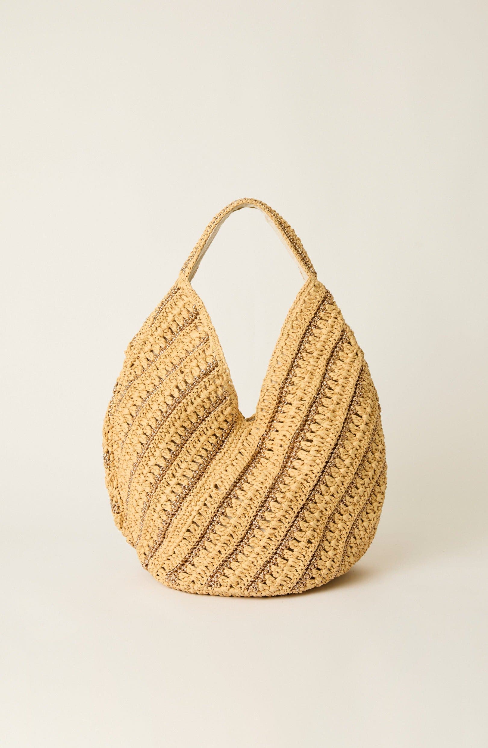 BTB Los Angeles Harper Hobo Bag, Main, color, Gold
