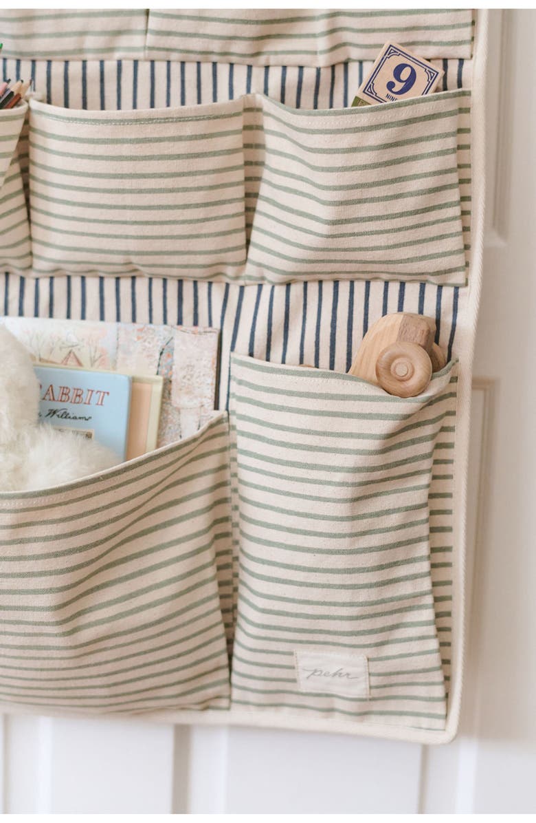 Pehr Hanging Wall Organizer, Alternate, color, Stripes Away Sea