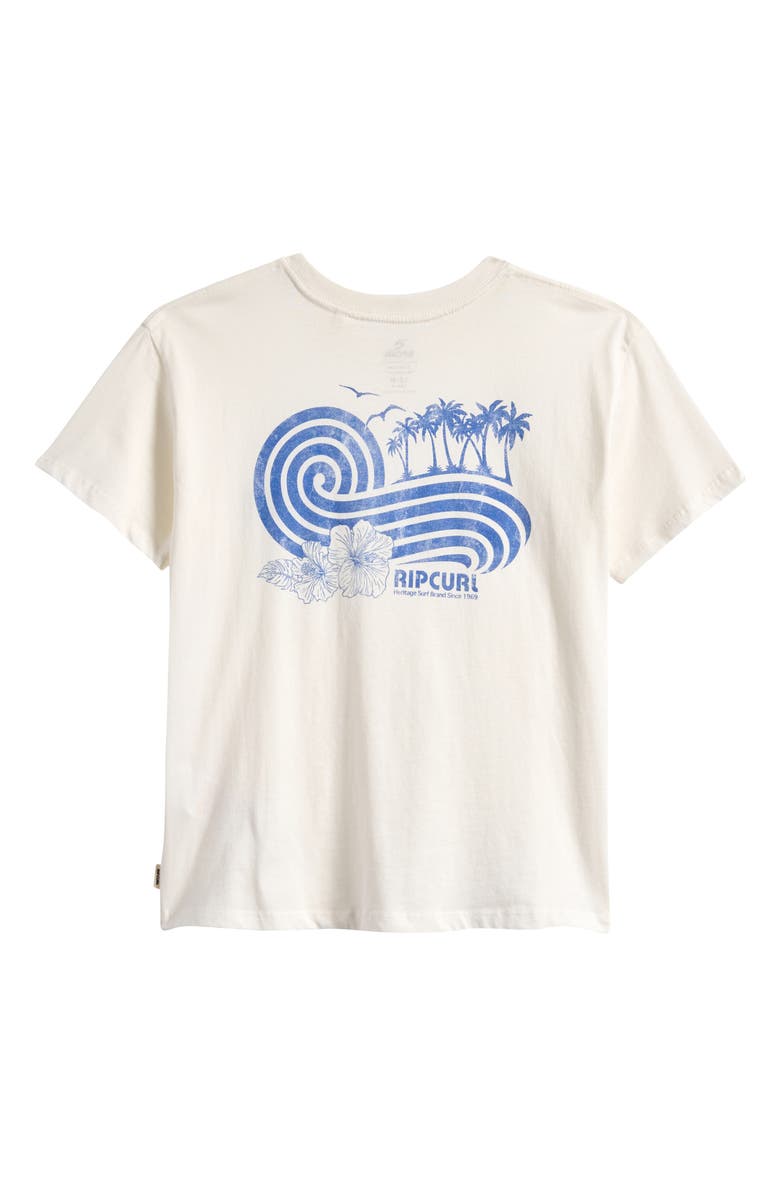Rip Curl Kids' Ocean Break Graphic T-Shirt, Alternate, color, Bone