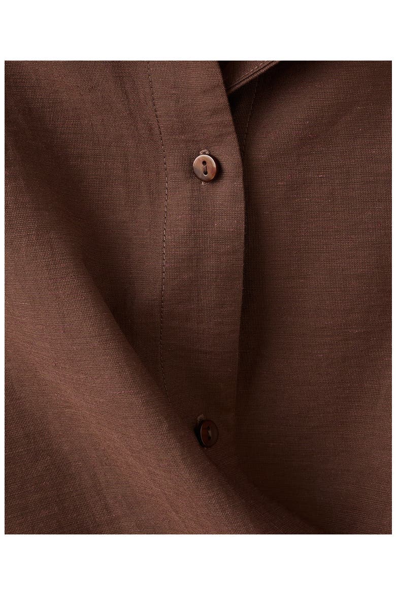 Long Sleeve Wrap Shirt, Alternate, color, BROWN