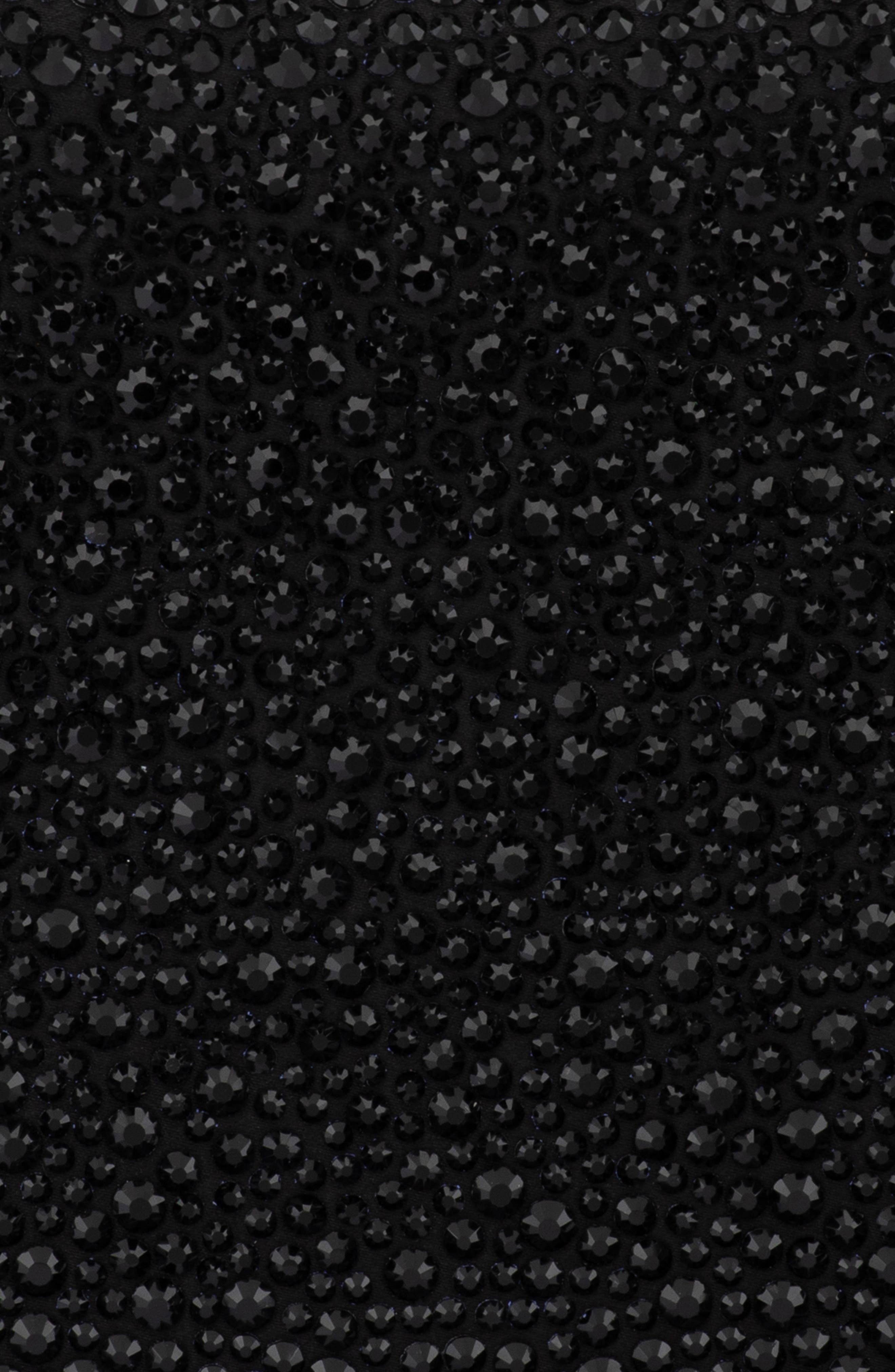 Olga Berg Hattie Crystal Shoulder Bag, Alternate, color, Black