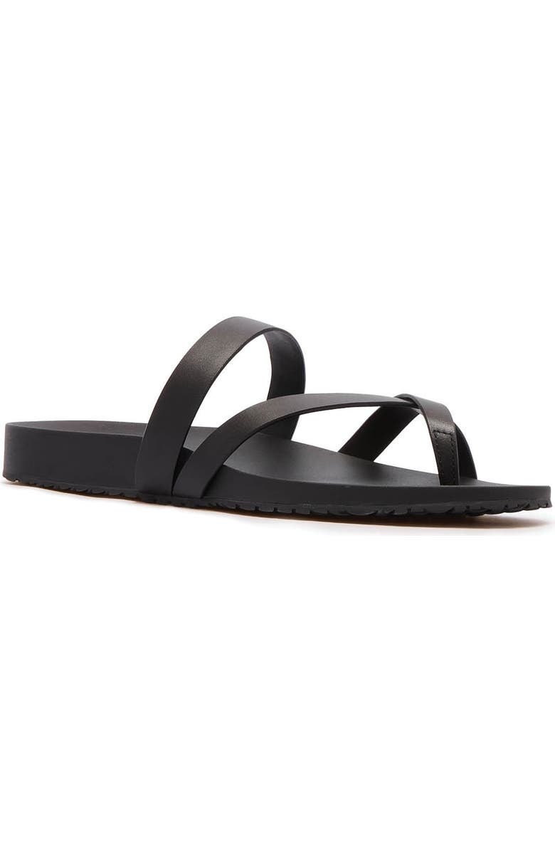 FRANKIE4 Isla Waterproof Toe Loop Sandal, Main, color, Black