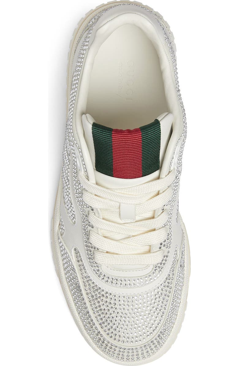 Gucci Re-Web Crystal Studded Sneaker, Alternate, color,