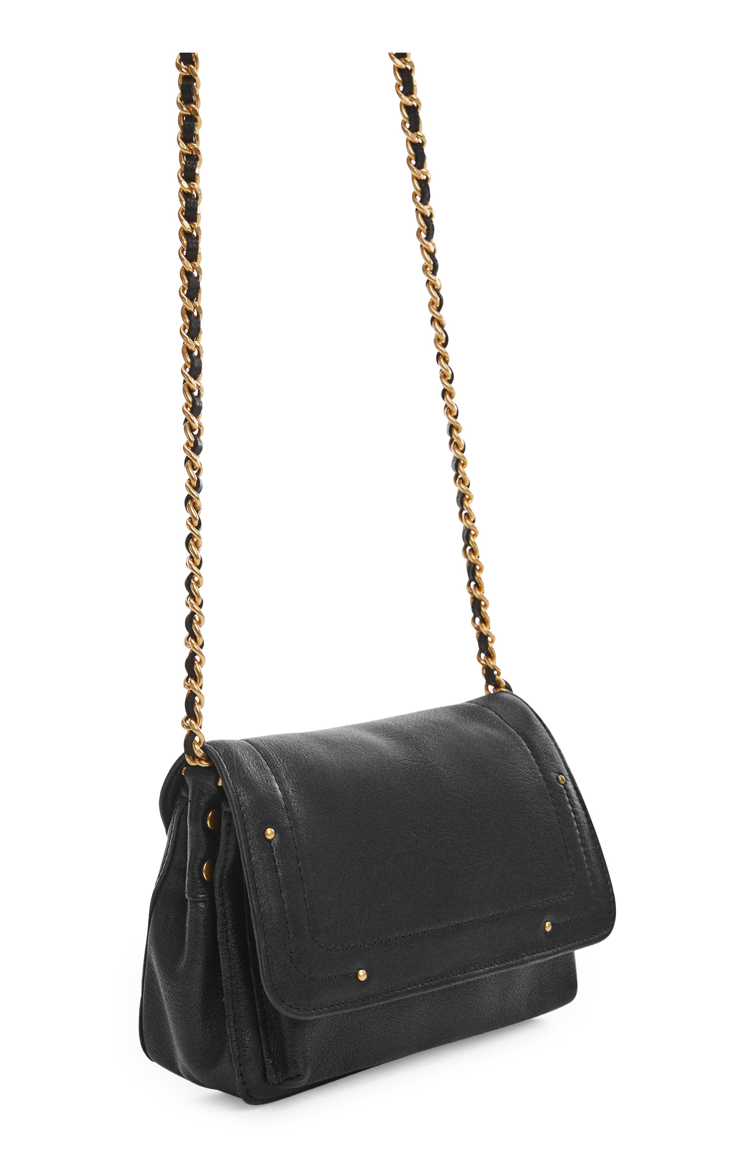 MANGO Leather Crossbody Bag, Alternate, color, 