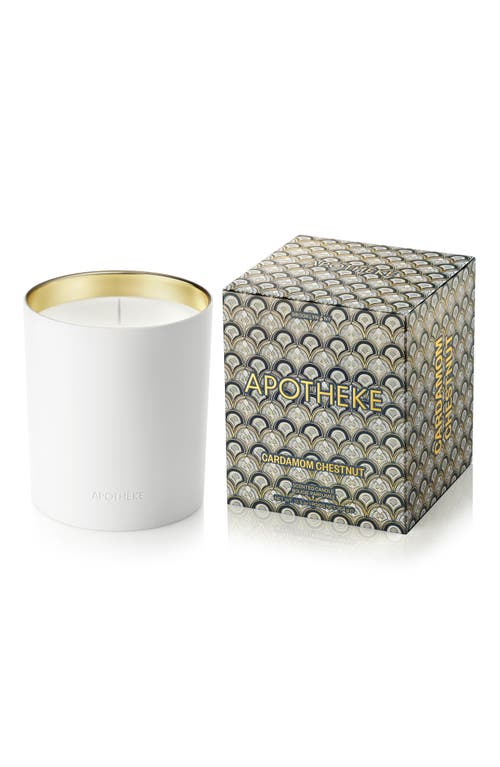 APOTHEKE Ceramic Scented Candle in Cardamom Chestnut 